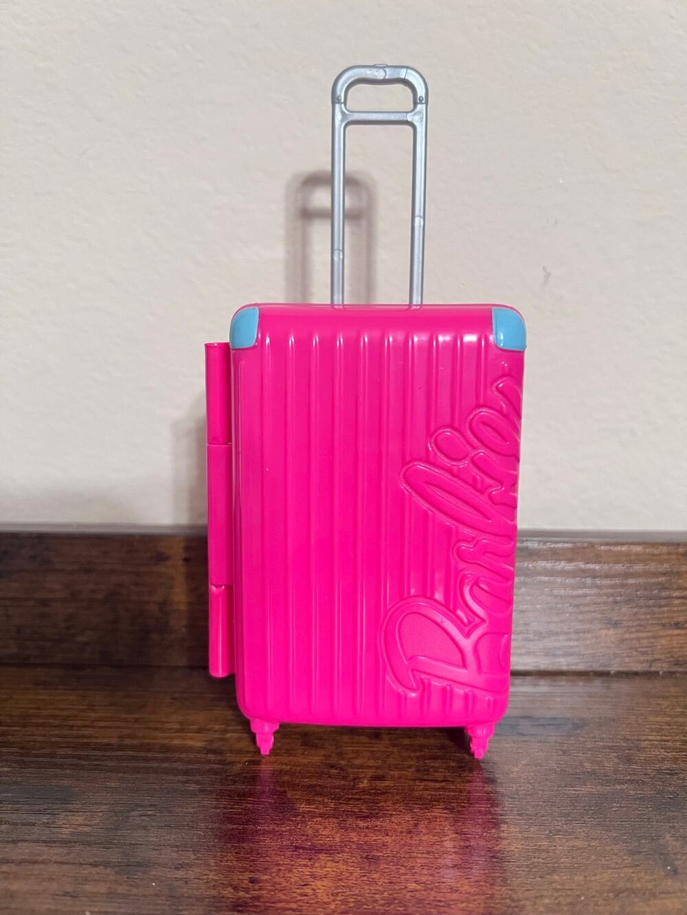 Barbie Doll Travel Accessory Luggage Suitcase w/ Handle Fashion Pink